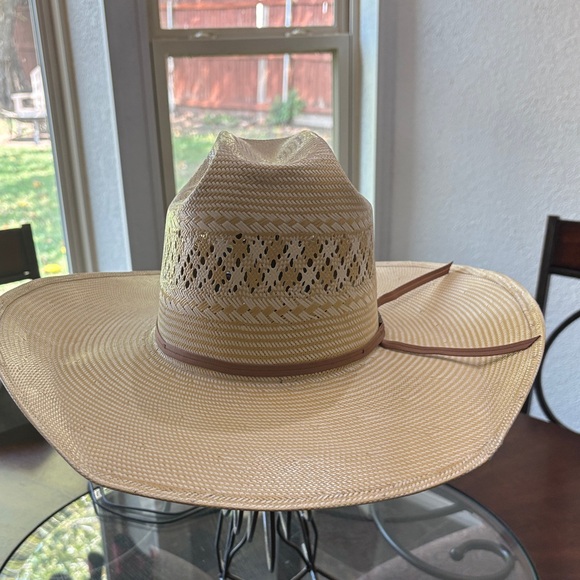 AHC “1022S2CWH45”  Straw Cowboy Hat - Picture 1 of 4